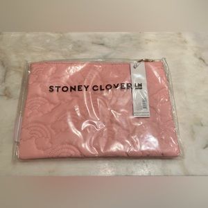 BNWT Stoney Clover Lane puffy Over the Rainbow flat pouch